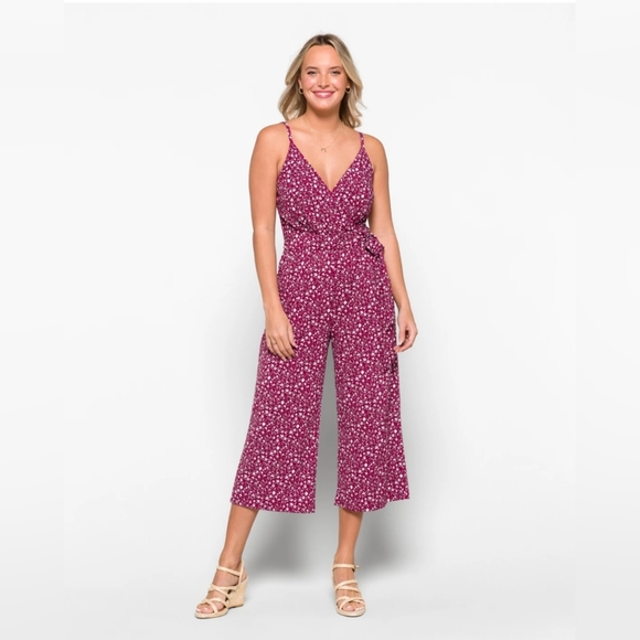 Kaileigh Pants & Jumpsuits Kaileigh Rica Knit Crop Jumpsuit In